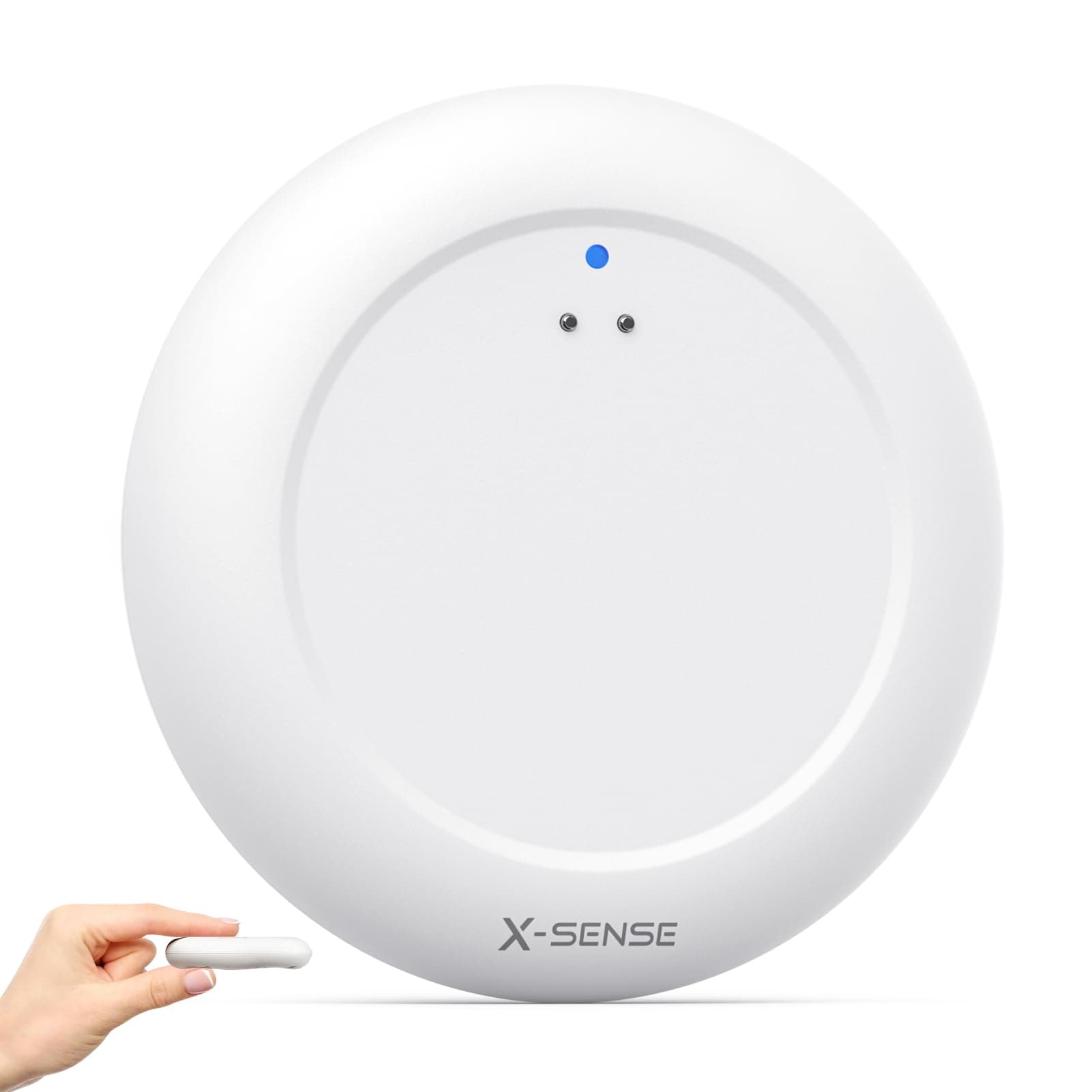 X-Sense Wassermelder WLAN, Smarter Wassermelder, mit App-Warnungen(nur 2.4Ghz), wasserdicht nach IP67, Funk-Wassersensor für Küche, Bad, Keller, SBS50 Basisstation erforderlich, SWS0A