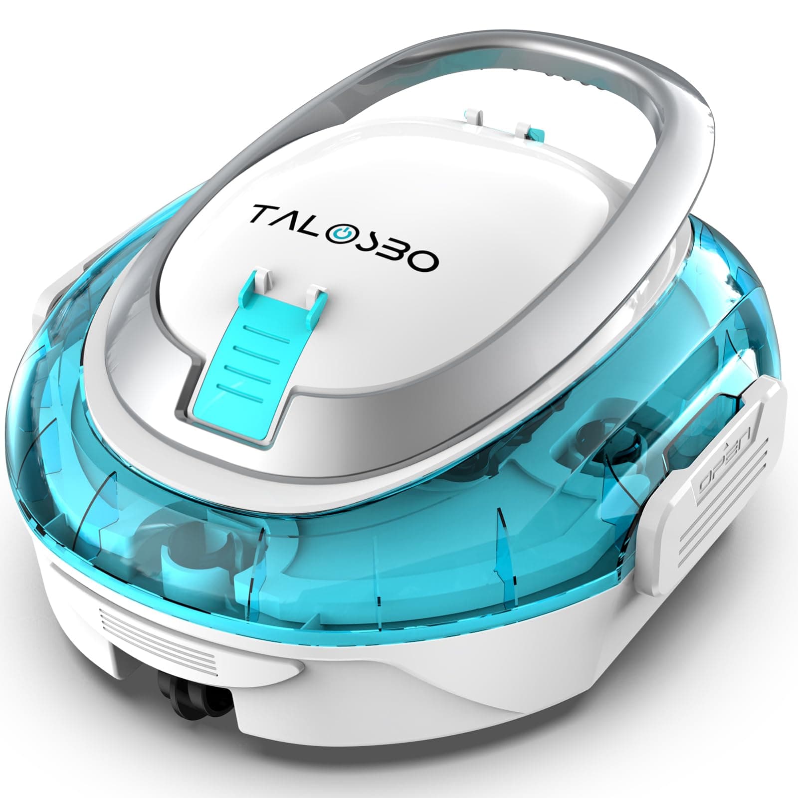 TALOSBO (2026 Upgrade) S2 Robot Piscina,Doble Filtración, Doble Motor Robot Limpiafondos Piscina Sin Cable, 90 Min Autonomía, Autoaparcable, para Piscinas de Fondo Plano 80 m²