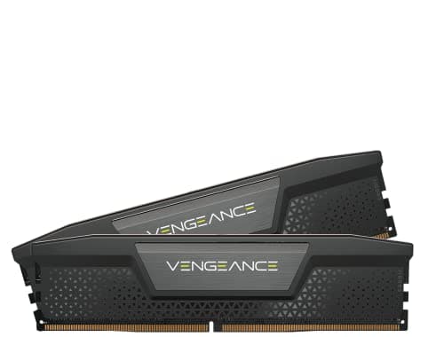 CORSAIR Vengeance DDR5 RAM 64GB (2x32GB) 6800MHz CL32 Intel XMP iCUE Kompatibler Computerspeicher - Schwarz (CMK64GX5M2X6800C32)