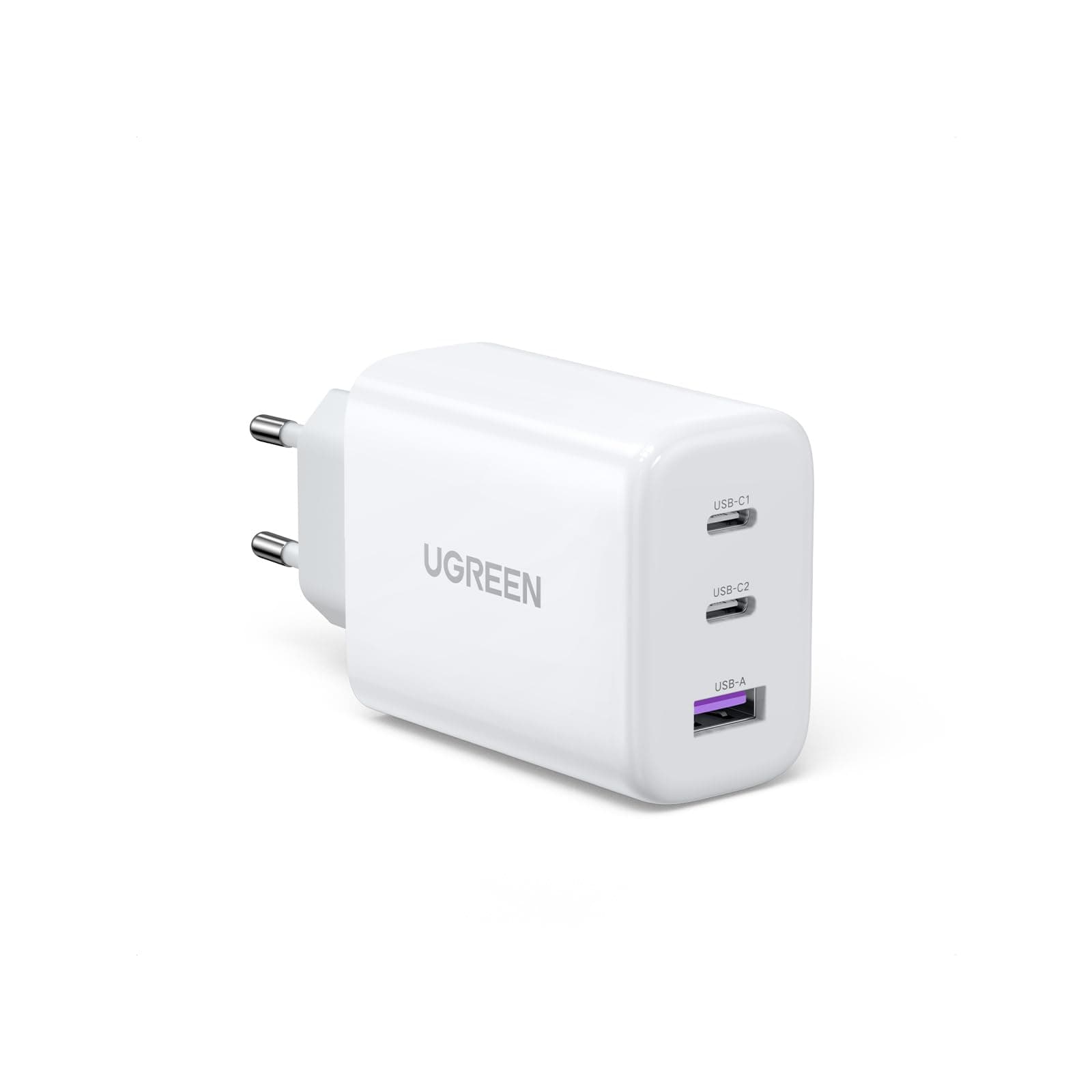 UGREEN USB C Ladegerät 65W PD Netzteil 3-Port Charger Adapter PPS 45W Schnellladegerät kompatibel mit MacBook Pro/Air, iPad, iPhone 17/16/15/14, Galaxy S25 Ultra, Pixel, Steam Deck (Weiß)