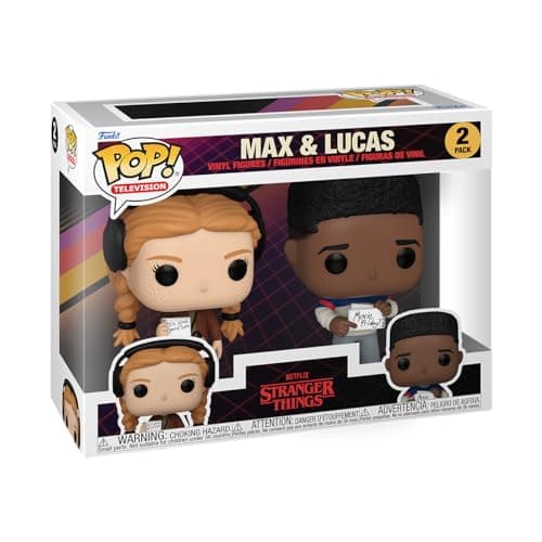 Funko Pop! TV: ST - Max Mayfield & Lucas 2PK - Stranger Things - Collectable Vinyl Figure - Gift Idea - Official Merchandise - Toys for Kids & Adults - TV Fans - Model Figure for Collectors