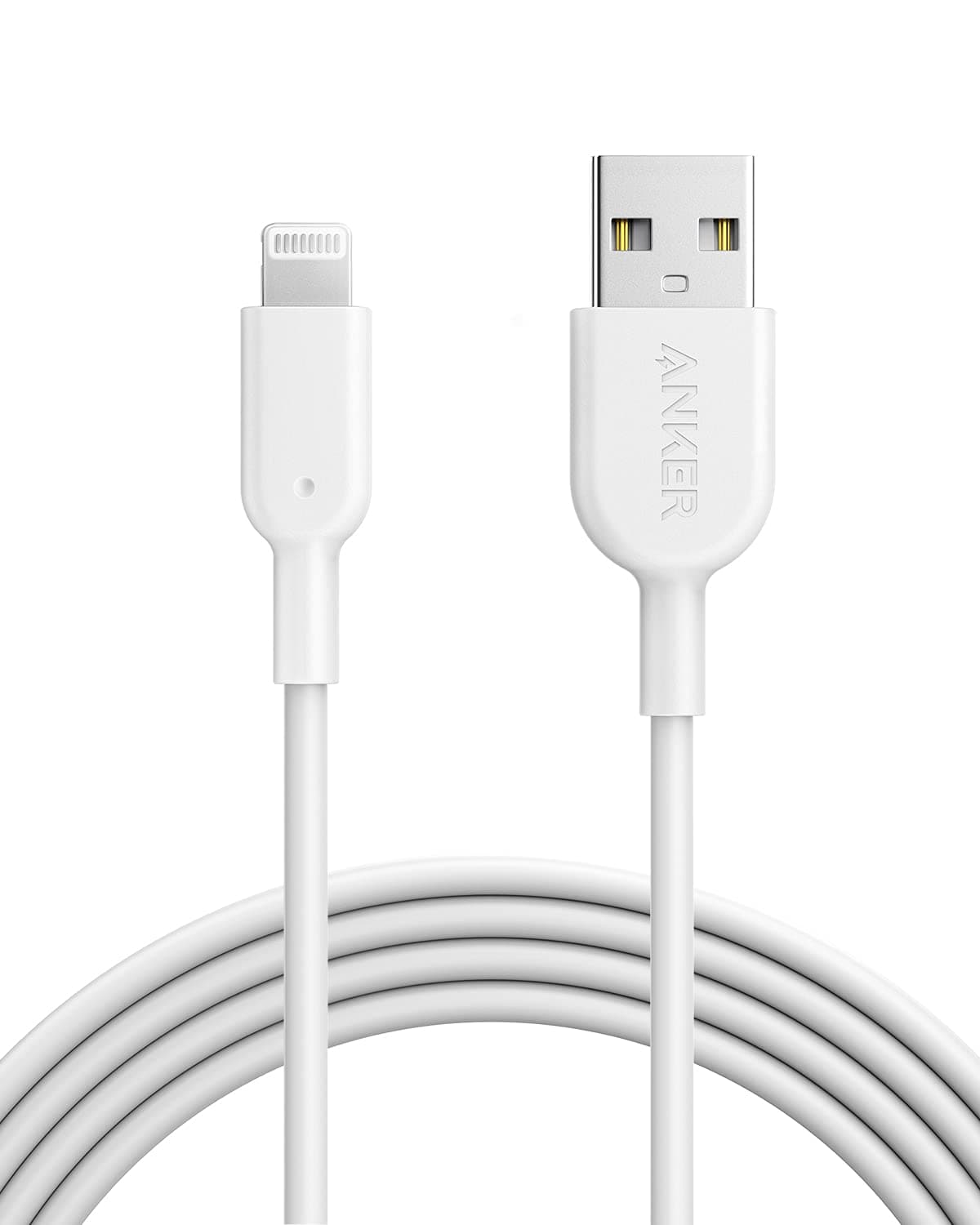 Anker iPhone Ladekabel Powerline II iPhone Kabel 1,8m Lightning Kabel, für iPhone 14/13 / 12/11 / X/XS/XR/SE / 8 Plus / 7/6 und mehr (Weiß)