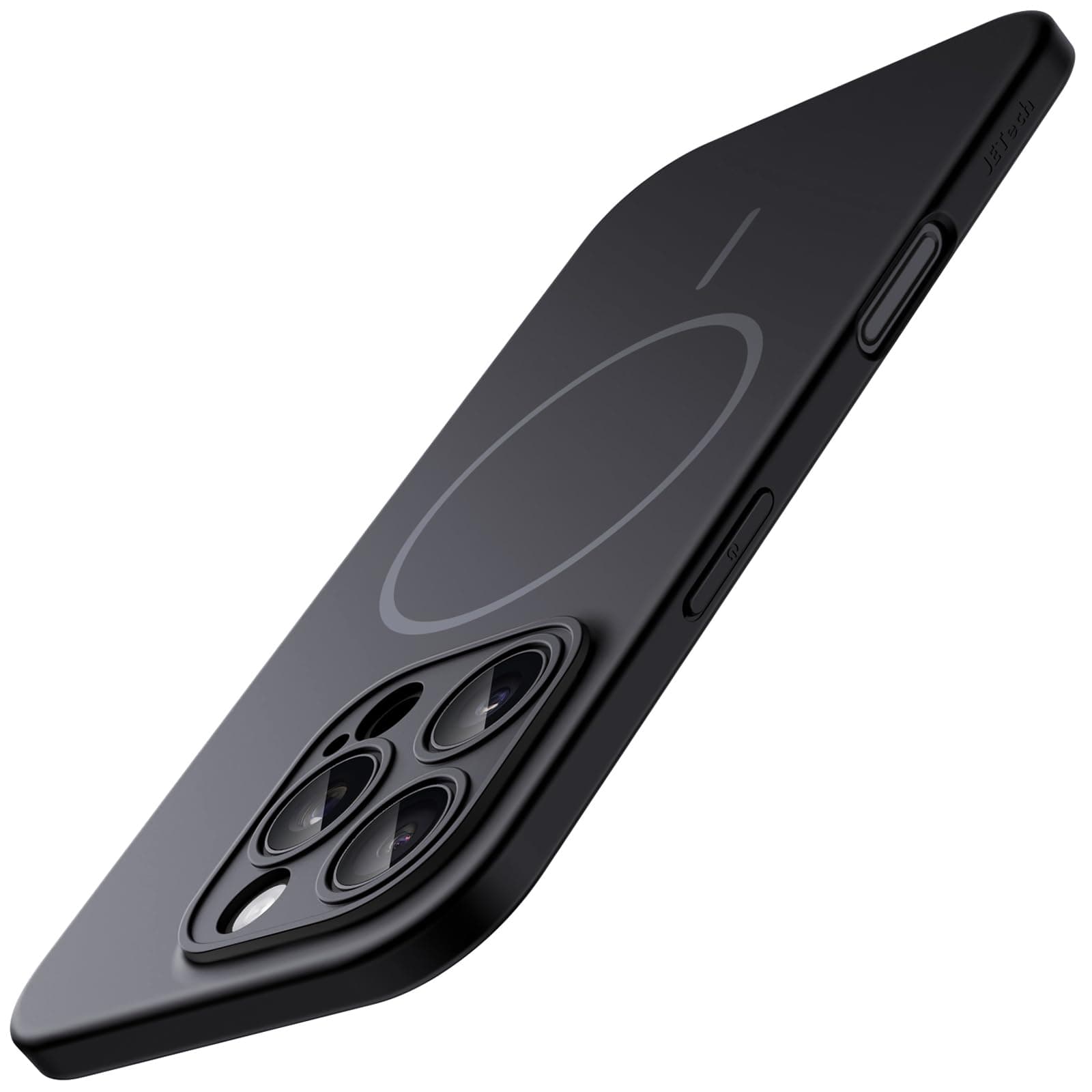 JETech Cover Magnetica Slim per iPhone 16 Pro Max 6,9 Pollici Compatibile con MagSafe, Protezione Completa Lenti della Fotocamera, Custodia Ultra Sottile Leggera Finitura Opaca (Nero)