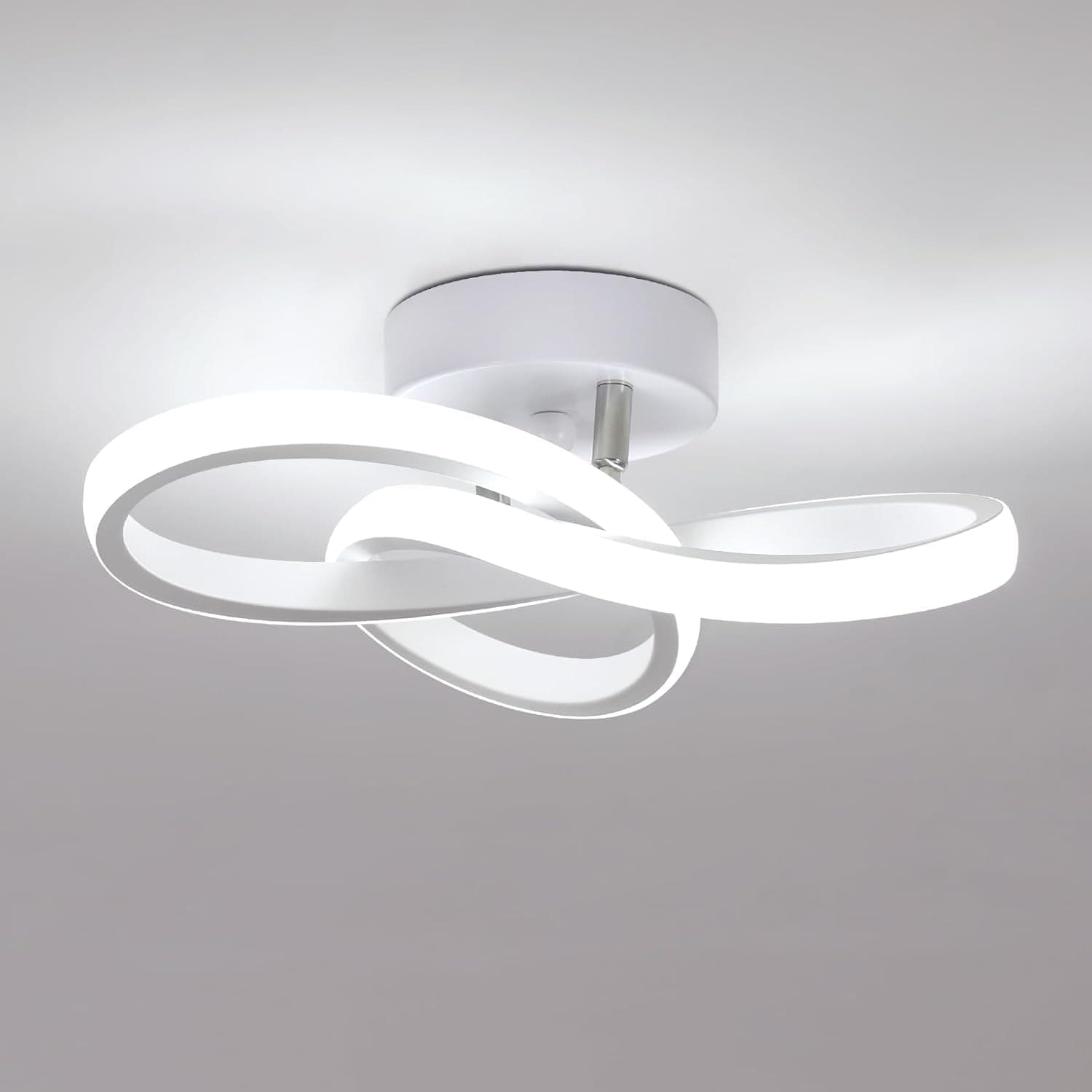 Comely Lampada da Soffitto LED Moderna, 22W 2500lm Creativo Forma di Fiore Plafoniera LED Soffitto, Illuminazione a soffitto per Camera da letto Sala Cucina Bagno Corridoio, Bianco Freddo 6500K
