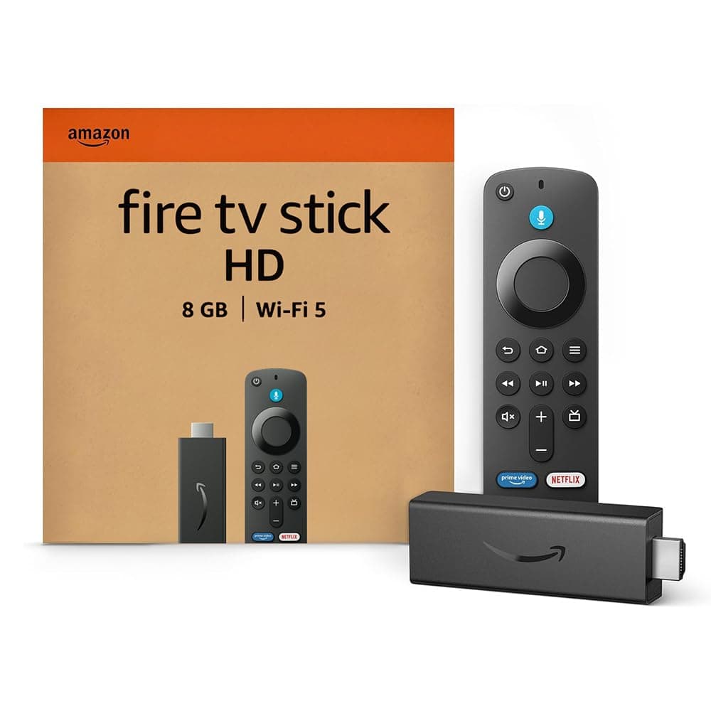 Amazon Fire TV Stick HD (Neueste Generation), Free- und Live-TV, Alexa-Sprachfernbedienung, Smart-Home-Steuerung, HD-Streaming
