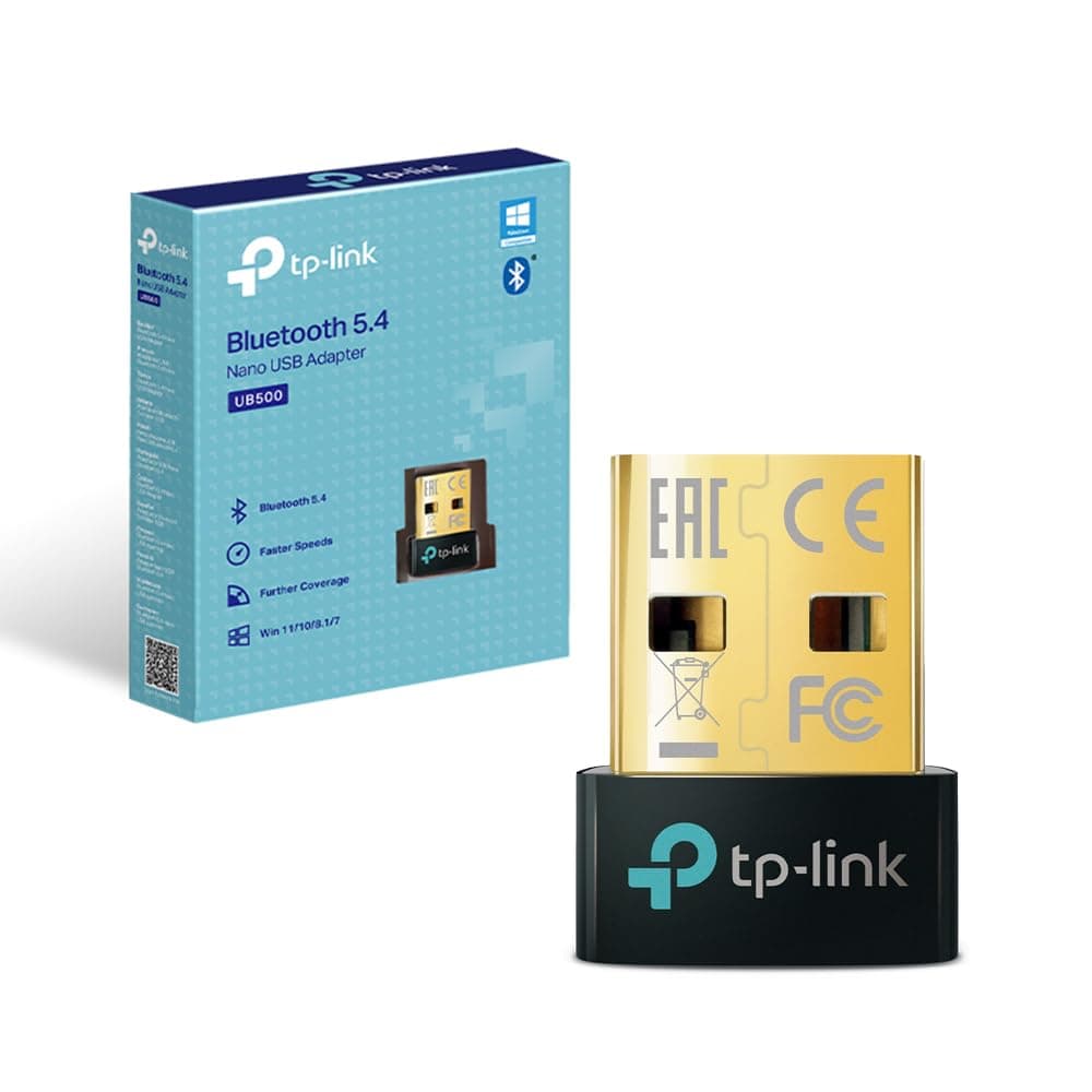 TP-Link UB500 Nano Bluetooth USB BT 5.4, Chiavetta Bluetooth per PC, Adattatore Bluetooth, Trasferimento Wireless Per PC, Stampanti, Altoparlanti Ecc, Compatibile con Windows 11/10/8.1/7