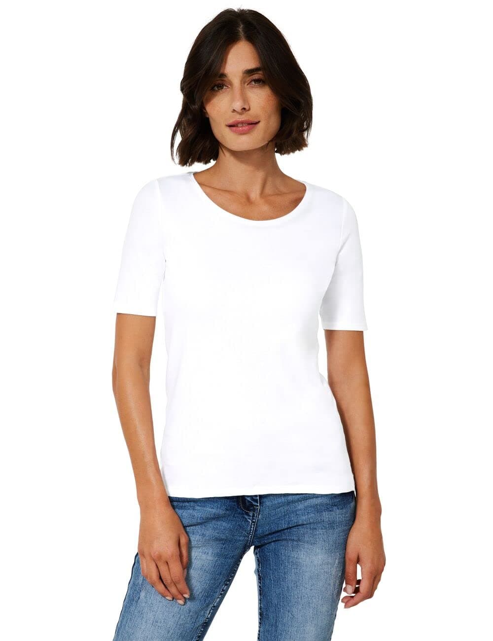 Cecil Damen T-Shirt in Unifarbe