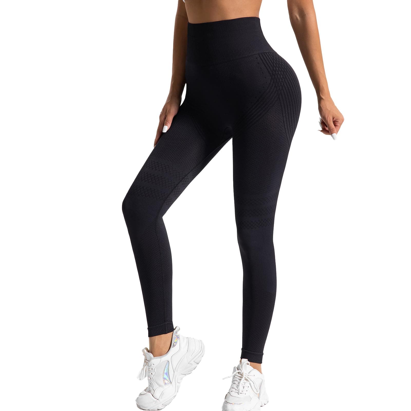 Leonie Leggings Anti Cellulite 3D Femme Original, Legging Anti-Cellulite à Compression 3 D, Minceur Taille Haute sans Couture, Pantalon de Sport Yoga Fitness Push-Up Sculptant