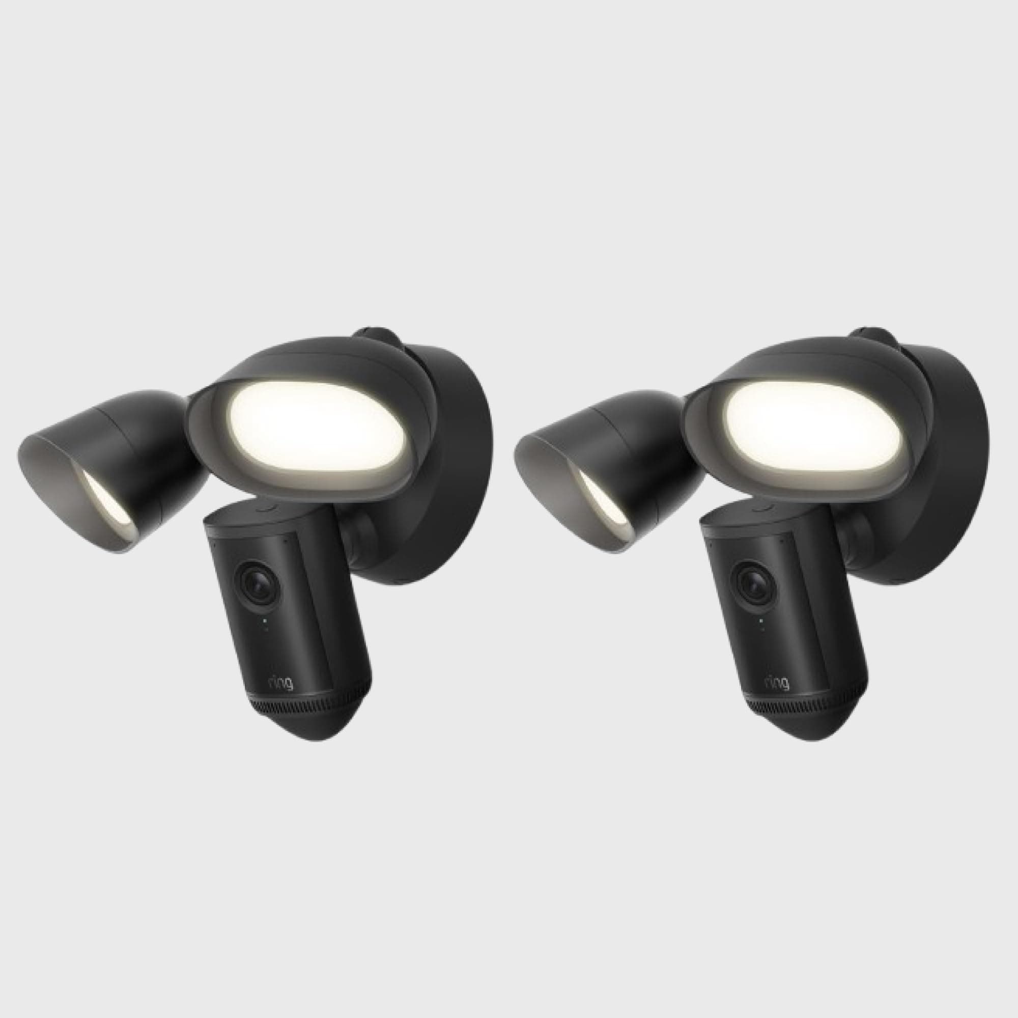 Ring Caméra Floodlight Pro (Floodlight Cam Pro, nouvelle génération) | Caméra de surveillance extérieure | Retinal 4K, Zoom 10x, 2000 lumens | Essai gratuit de 30 jours à l'abonnement Ring | 2 caméras
