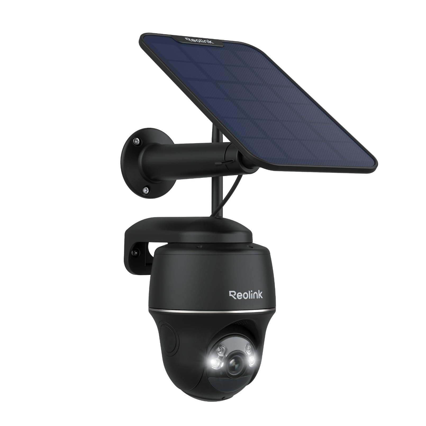 Reolink 5MP Solar Überwachungskamera Akku, 355°/140° Schwenkbar WLAN Kamera Outdoor Kabellos 2, 4/5GHz WiFi, Farbnachtsicht, Personen/Auto/Tiererkennung, Standalone, Argus PT(Schwarz)+Solarpanel