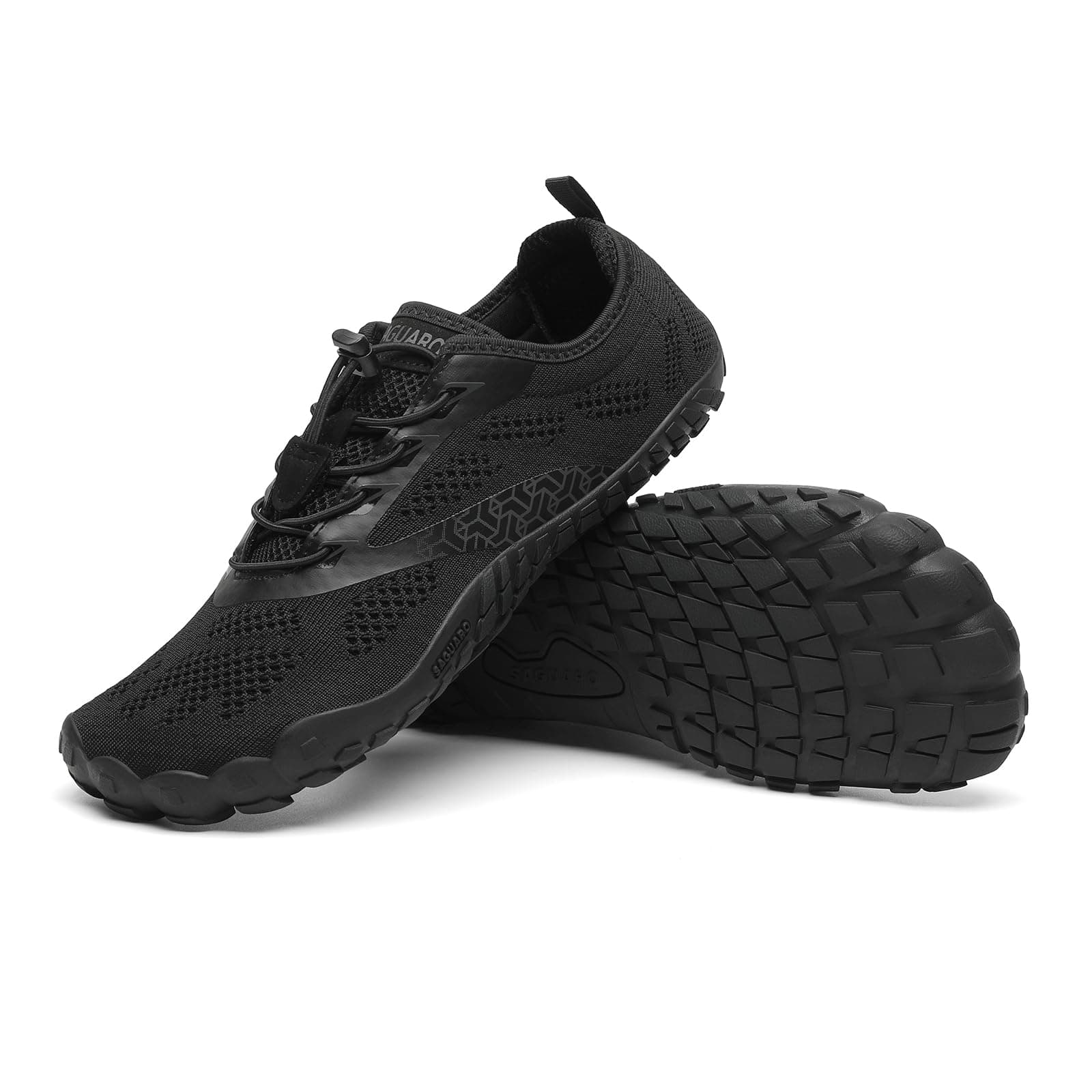 SAGUARO Unisex Barfußschuhe Outdoor Barfuss Traillaufschuhe Zehenschuhe mit Zero-Drop Solhe Gr.36-48