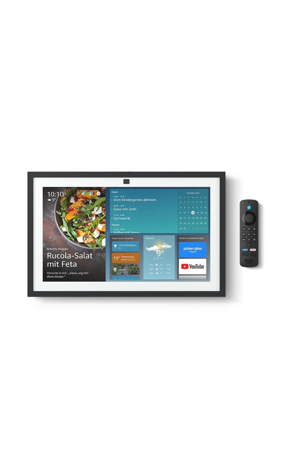 Amazon Echo Show 15 (neueste generation) | 15,6-Zoll-Smart-Display in Full HD, mit integriertem Fire TV und Alexa-Sprachfernbedienung