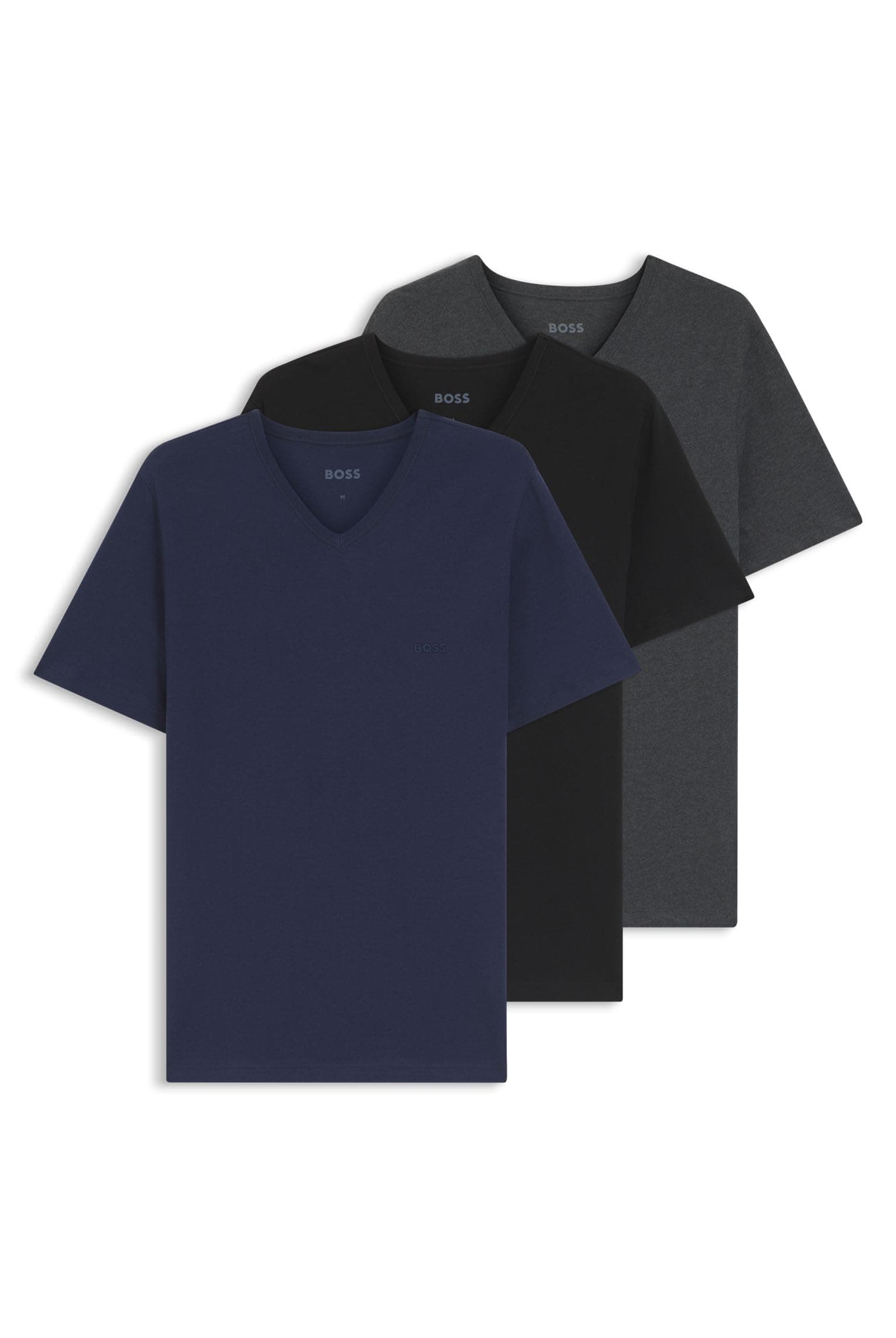 BOSS Herren T-Shirt Vn 3p Co T-Shirt (3er Pack)