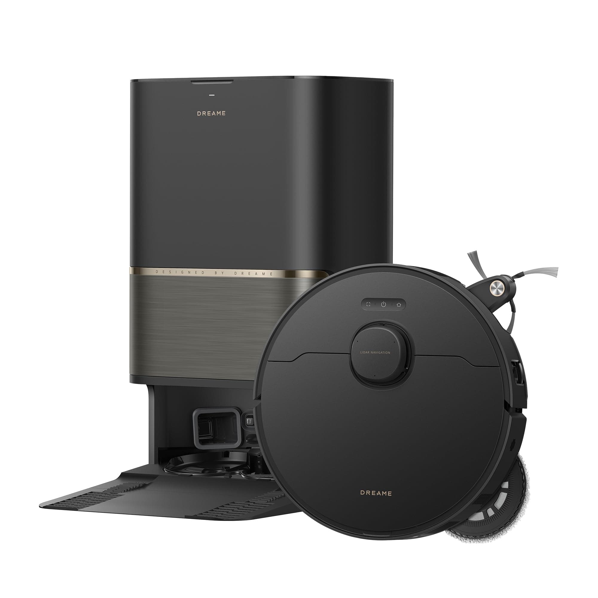 DREAME L50s Pro Ultra Robot Aspirapolvere e Lavapavimenti, Autosvuotamento per 100 Giorni e Autopulizia ad Alta Temperatura, Aspirazione da 30.000 Pa, Pulizia di Bordi e Angoli, Spazzola Antigroviglio