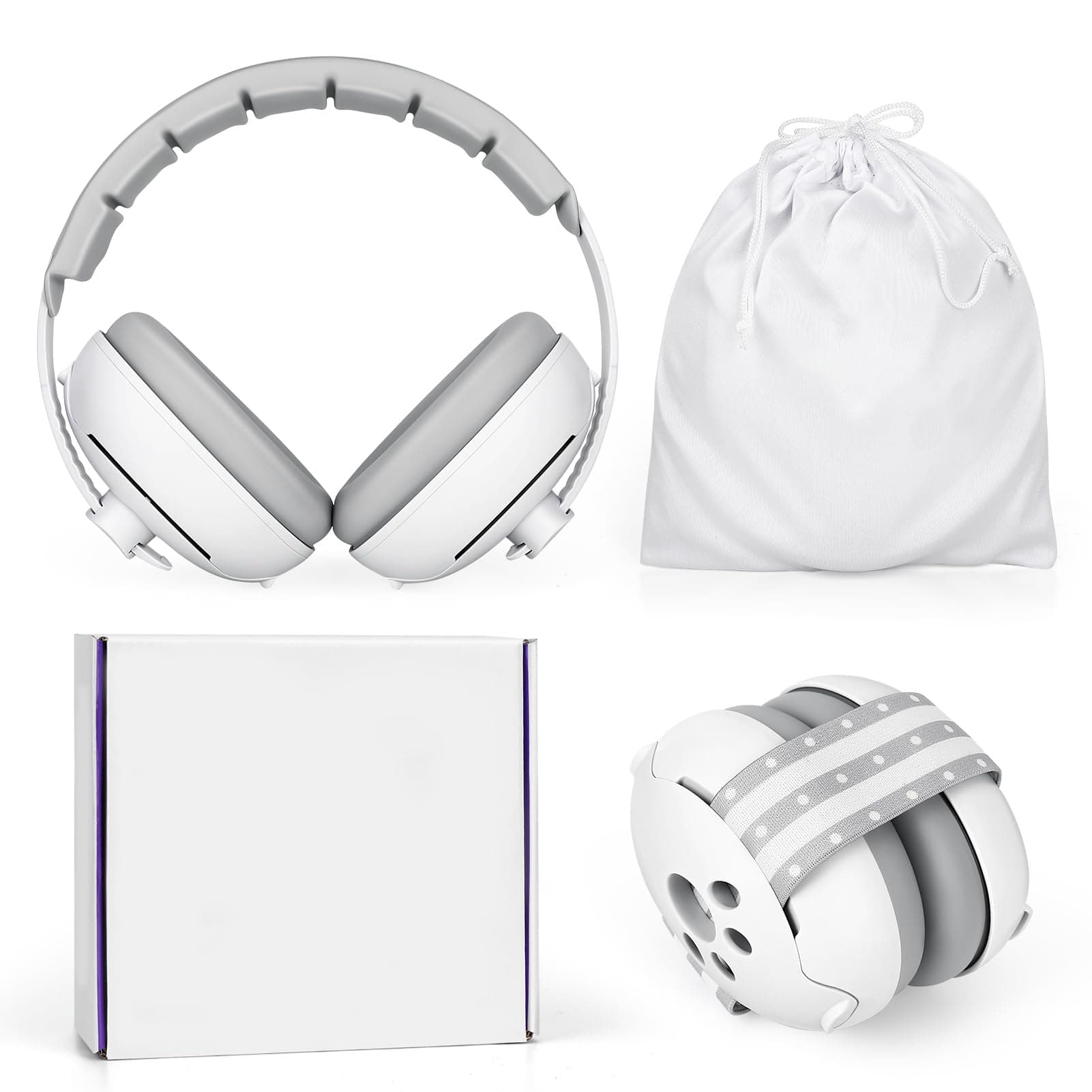 Fuutilake Casque anti-bruit pour bébé de 0 à 2 ans, protection auditive pour enfants, avec réduction de bruit, pour le quotidien et les événements