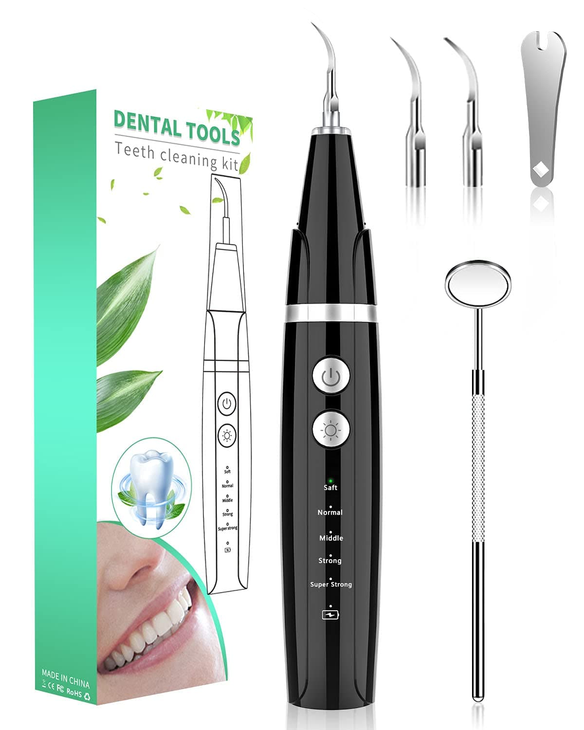 Kit de Nettoyage Dentaire | Brosse à Dents Électrique avec Hydropulseur | Pour Hygiène Buccale et Haleine Fraîche | Accessoires Inclus