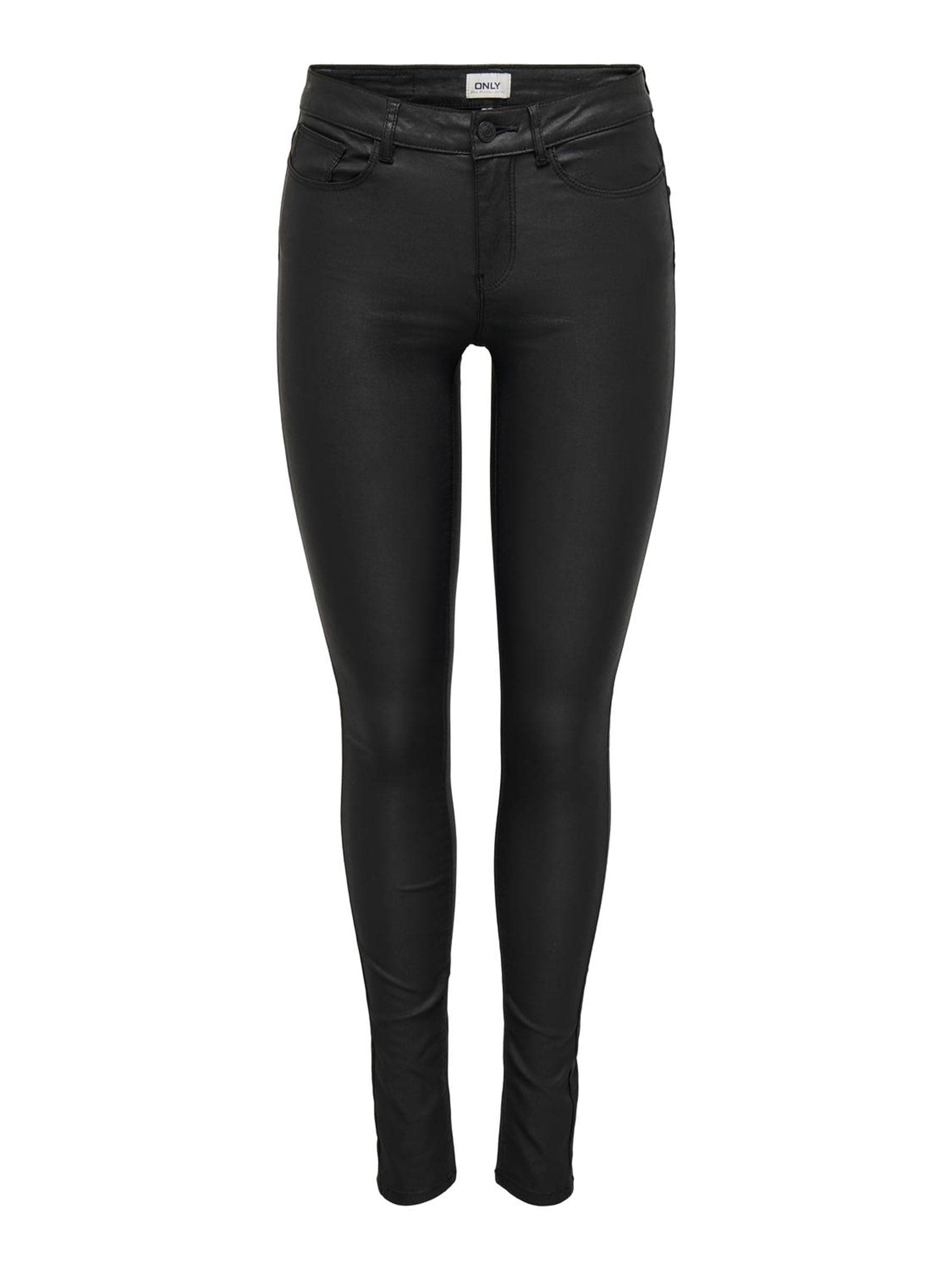 ONLY Damen Skinny Jeans Female Kunstlederhosen Onlanne Skinny Fit Kunstlederhosen
