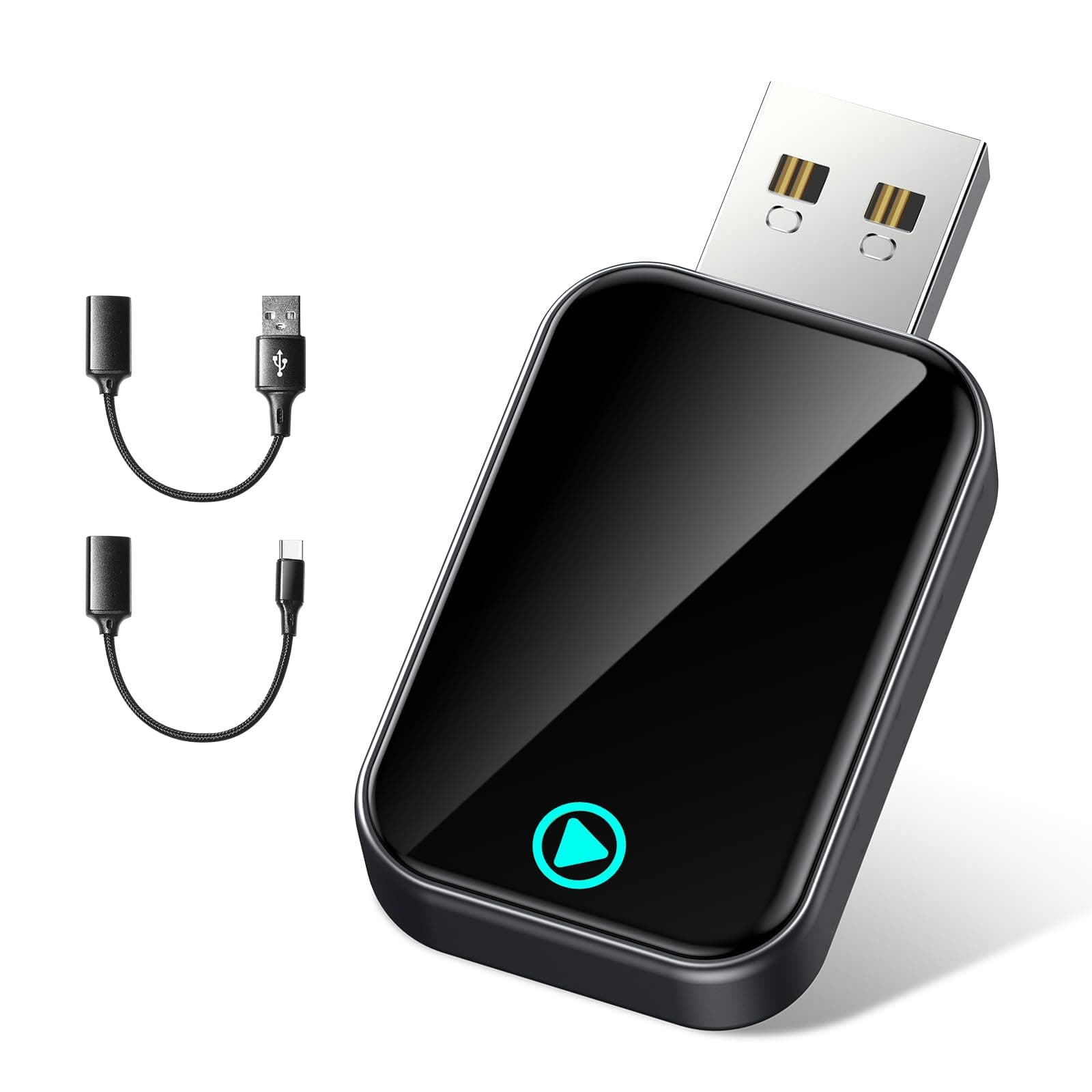 Alltotive S2 Mini Adattatore CarPlay Wireless per iPhone, Converte Cablato in Wireless, USB e Type-C Plug and Play, Compatibile Auto con CarPlay Cablato dal 2016, iPhone iOS 10+