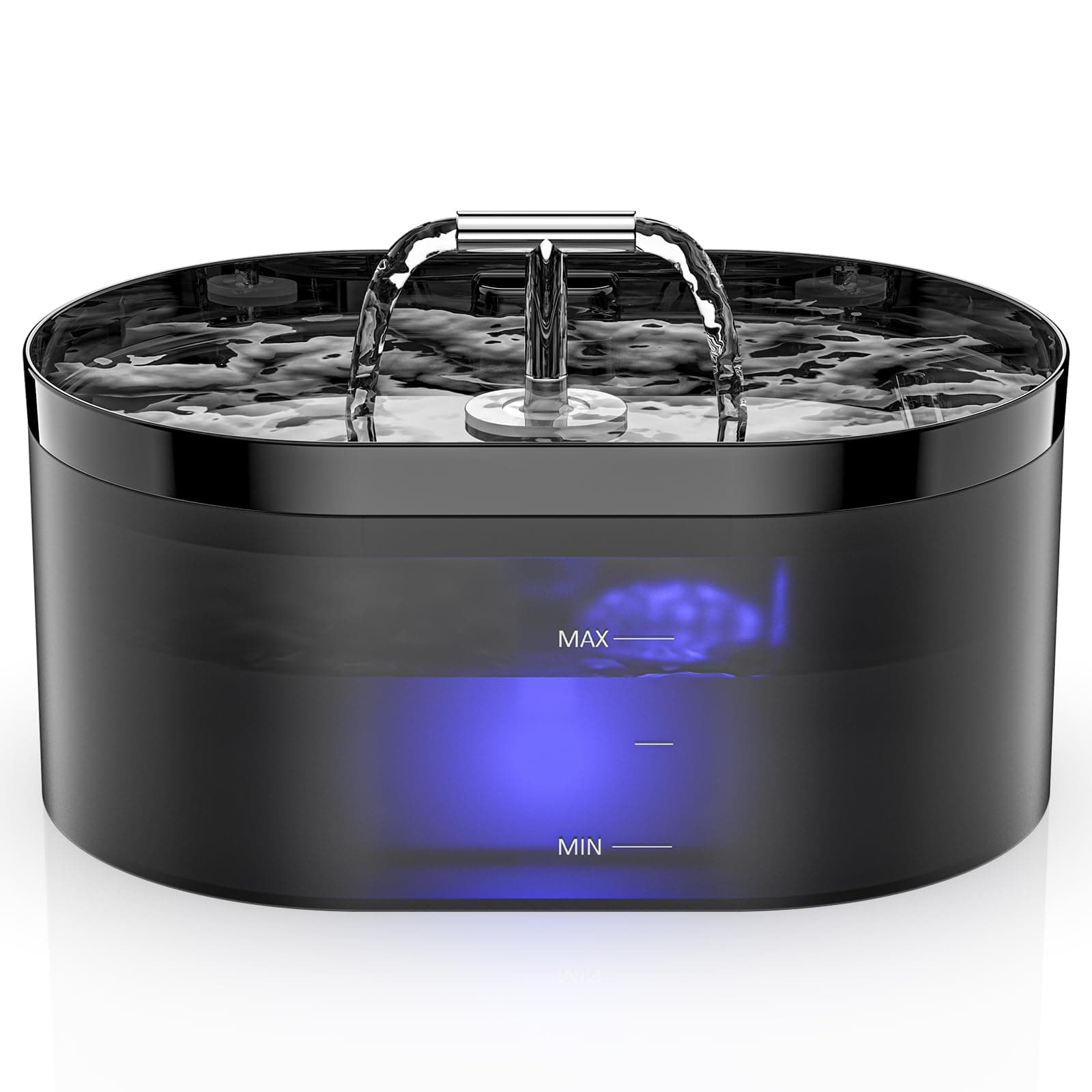 Fontaine à Eau Automatique pour Chat - 2,2L - Distributeur Eau Chat avec LED - Super Silencieuse, Chiens, Plusieurs Animaux de Compagnie