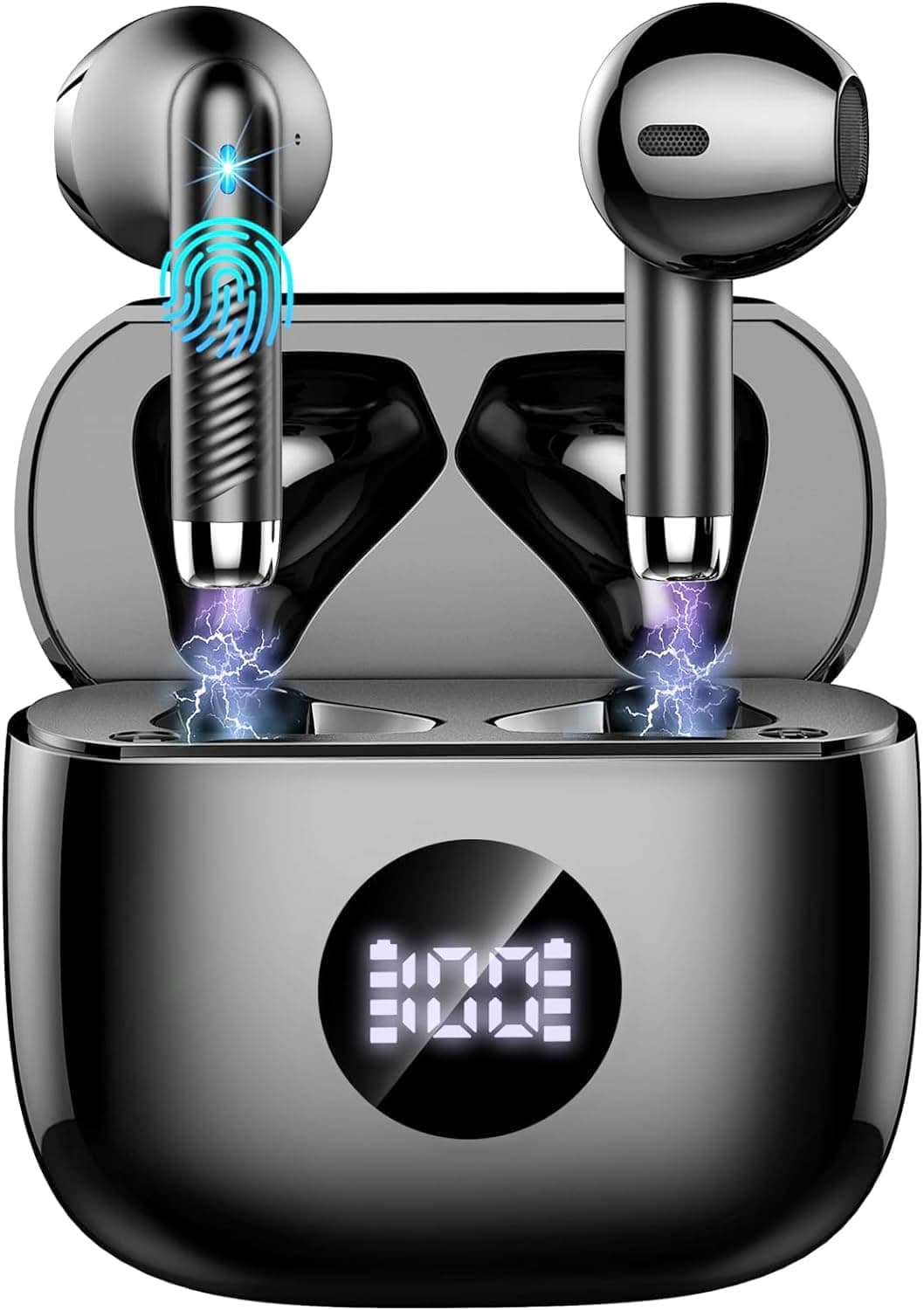 Cuffie Bluetooth Auricolari Bluetooth 5.4, Cuffie Wireless con 4 ENC Cancellazione Rumore Mic, Cuffie in Ear 40 Ore di Riproduzione, Cuffie Senza Filo HiFi Stereo IP7 Impermeabili per iOS & Android