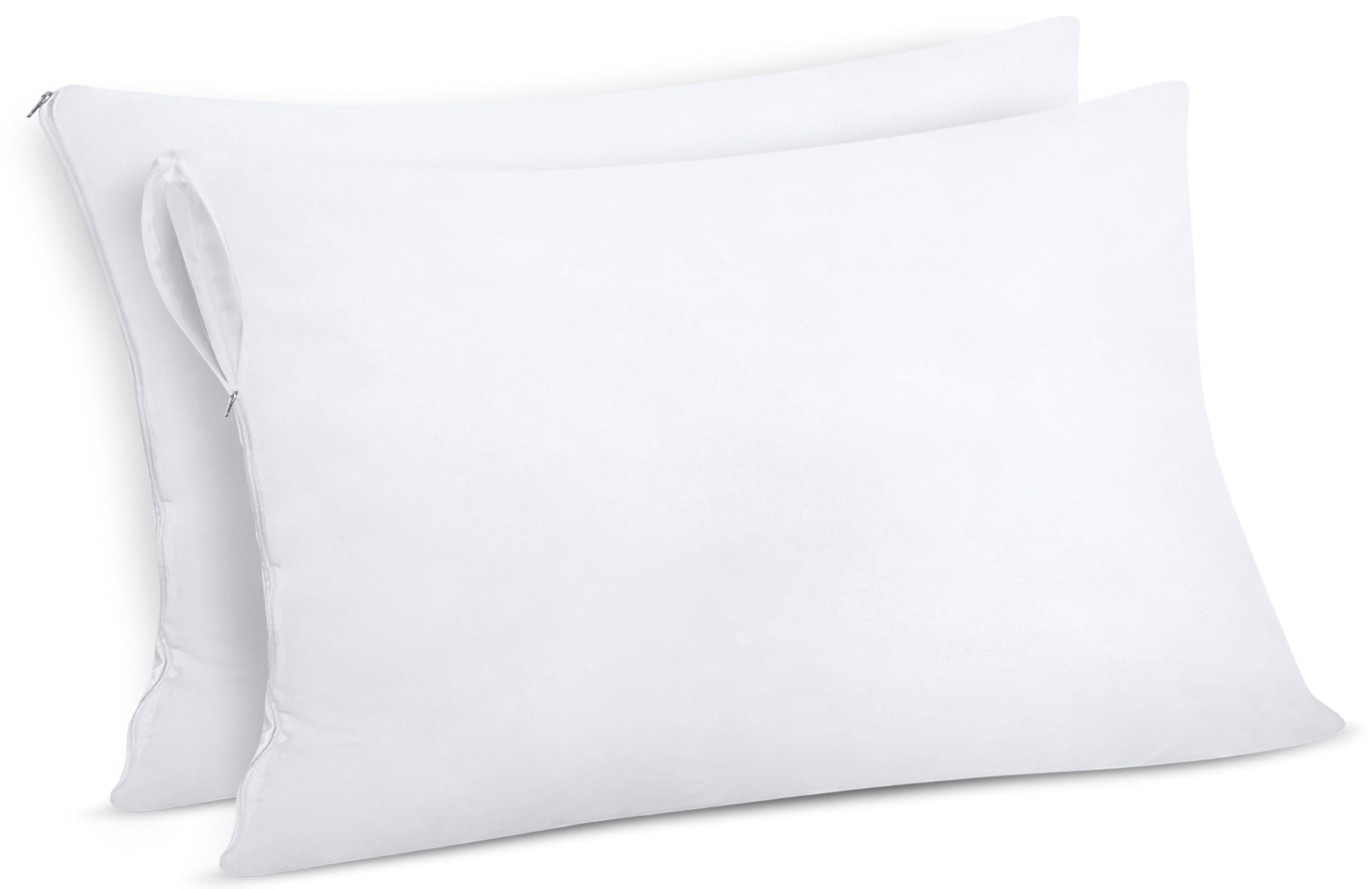 Utopia Bedding Protector de Almohada Impermeable 40x70 cm (Juego de 2) con Cremallera, Funda Almohada Certificado Oeko-Tex