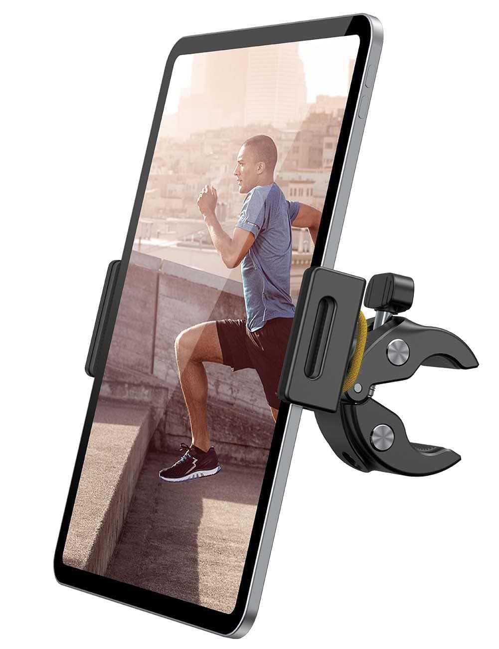 Lamicall Laufband Tablet Halter, Heimtrainer Fahrrad Tablet Halterung - Spinning Innen Laufband Fahrrad Halter Lenker für 2022 iPad Pro 9.7, 10.5, 12.9, Air mini 2 3 4, und Tablet mit 4.7-13 Zoll