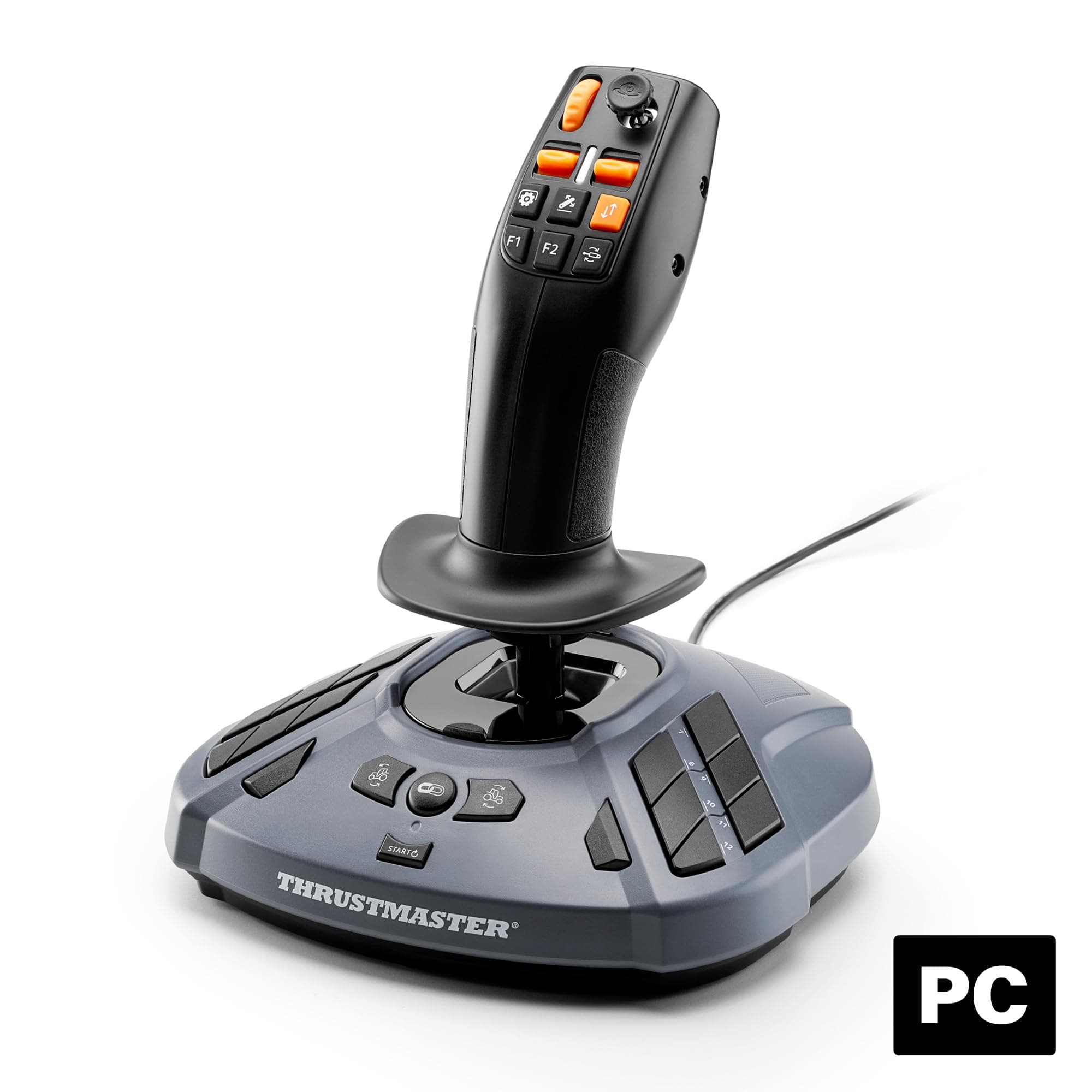 Thrustmaster SimTask FarmStick – Joystick de Simulación para Farming Simulator y Construcción, 33 Botones, Sensores Magnéticos H.E.A.R.T, Diseñado en Colaboración con Giants Software, PC