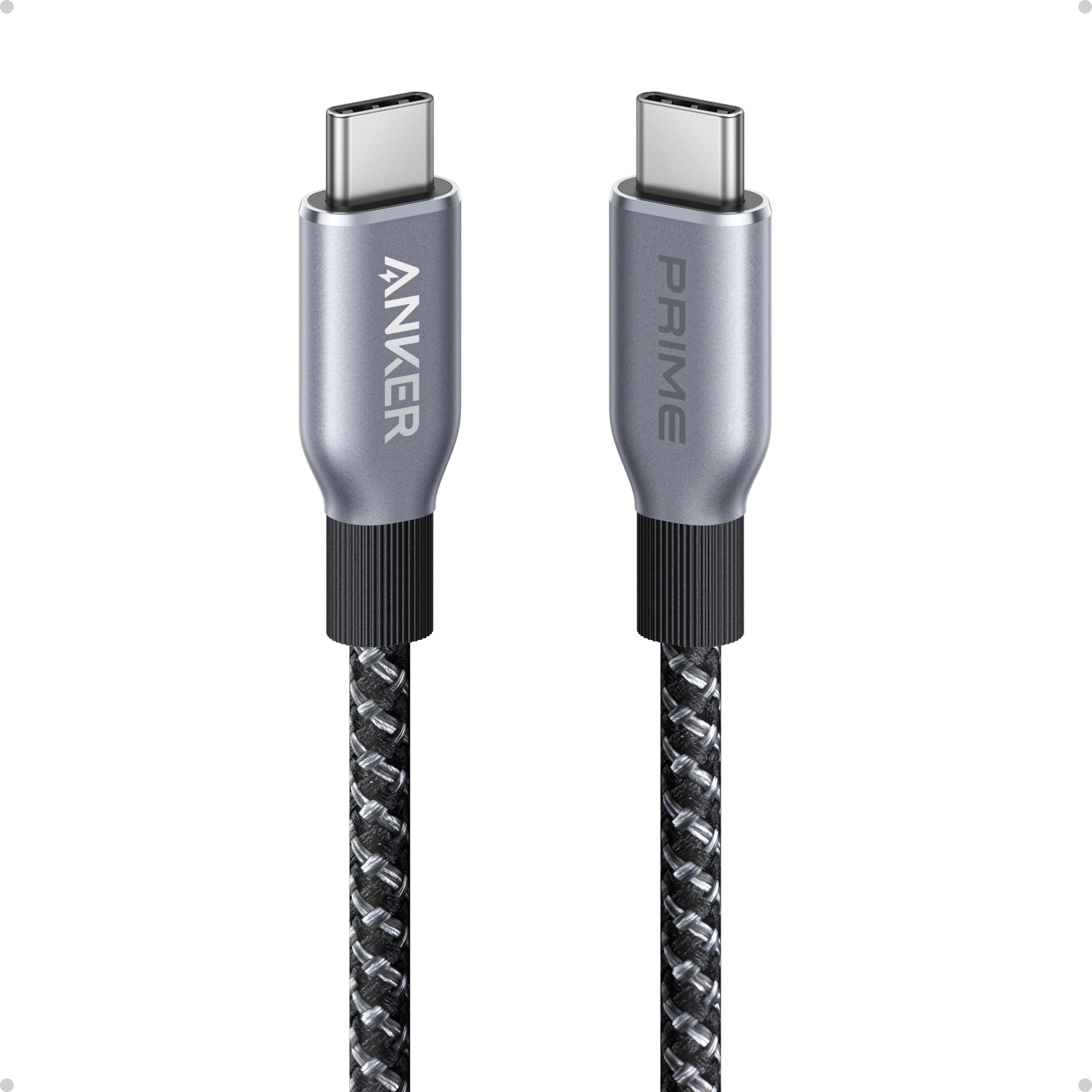 Anker Prime USB C auf USB C Kabel, 240W 90cm Schnellladekabel USB C, Upcycled Nylon im Flecht-Design, 100 Jahre Haltbarkeit, USB 2.0 Kabel für iPhone 17/16 Pro/16 Pro Max/16 Plus, MacBook, Galaxy S24