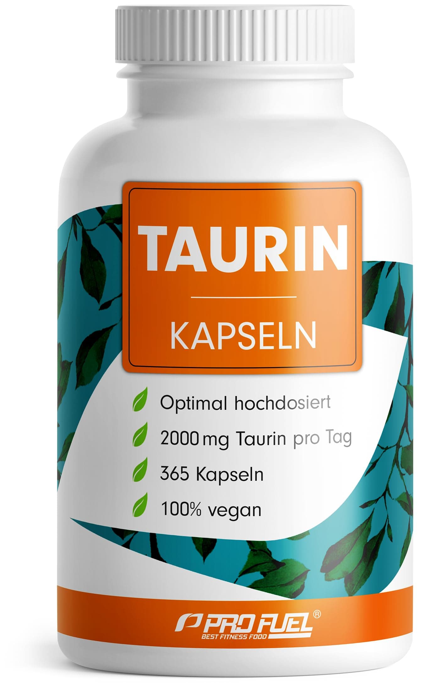 Taurin Kapseln 365x - optimal hochdosiert mit 2000 mg Taurin pro Tag - Taurin mit über 99,9% Reinheit - laborgeprüft mit Zertifikat - Vorrat 6 Monate