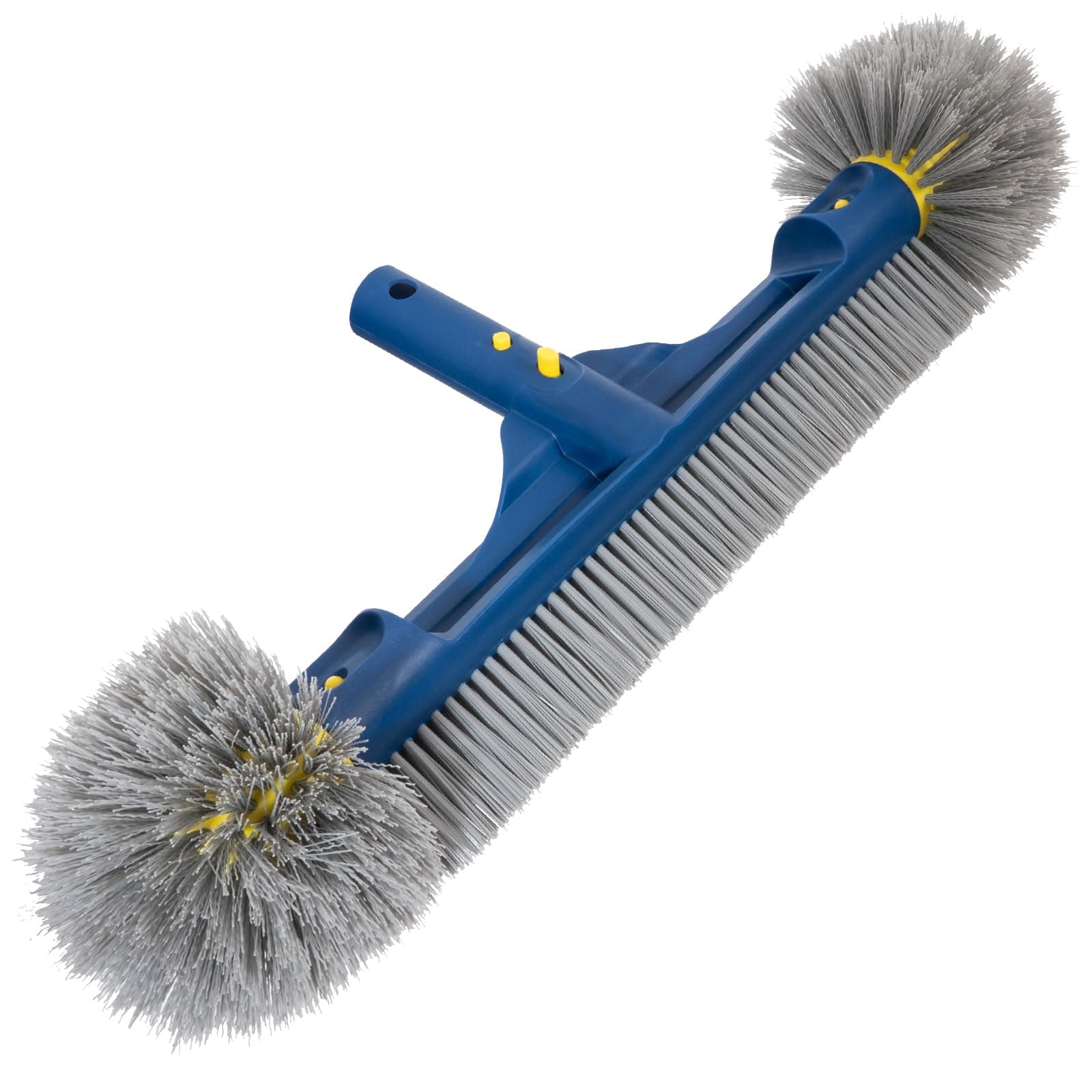 POOLAZA Tête de brosse de piscine de 45 cm pour piscine enterrée/hors sol, brosse de piscine robuste, pour le nettoyage des murs de piscines, brosse à gommage durable avec brosse de qualité supérieure