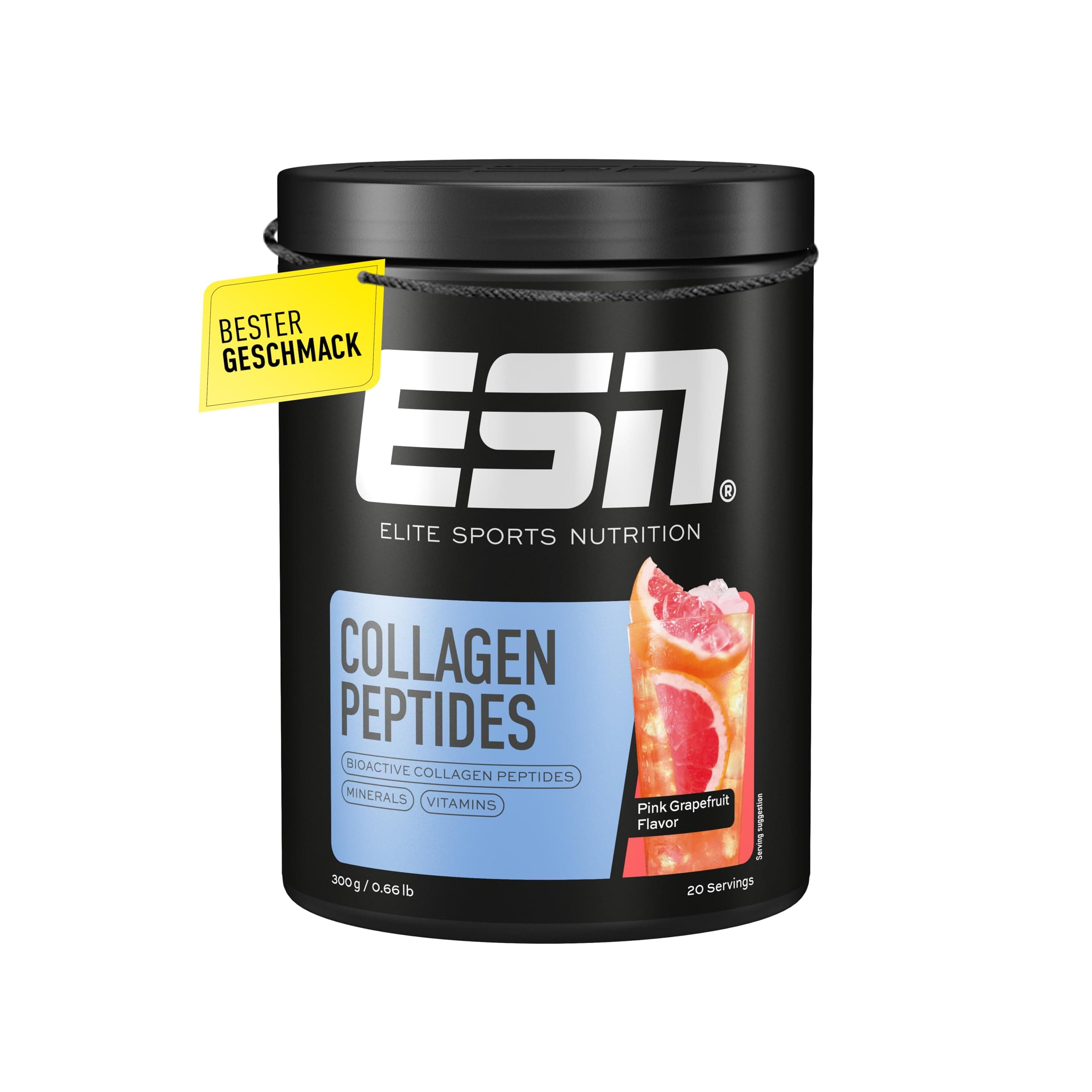 ESN Collagen Peptides, Pink Grapefruit, 300 g - made in Germany