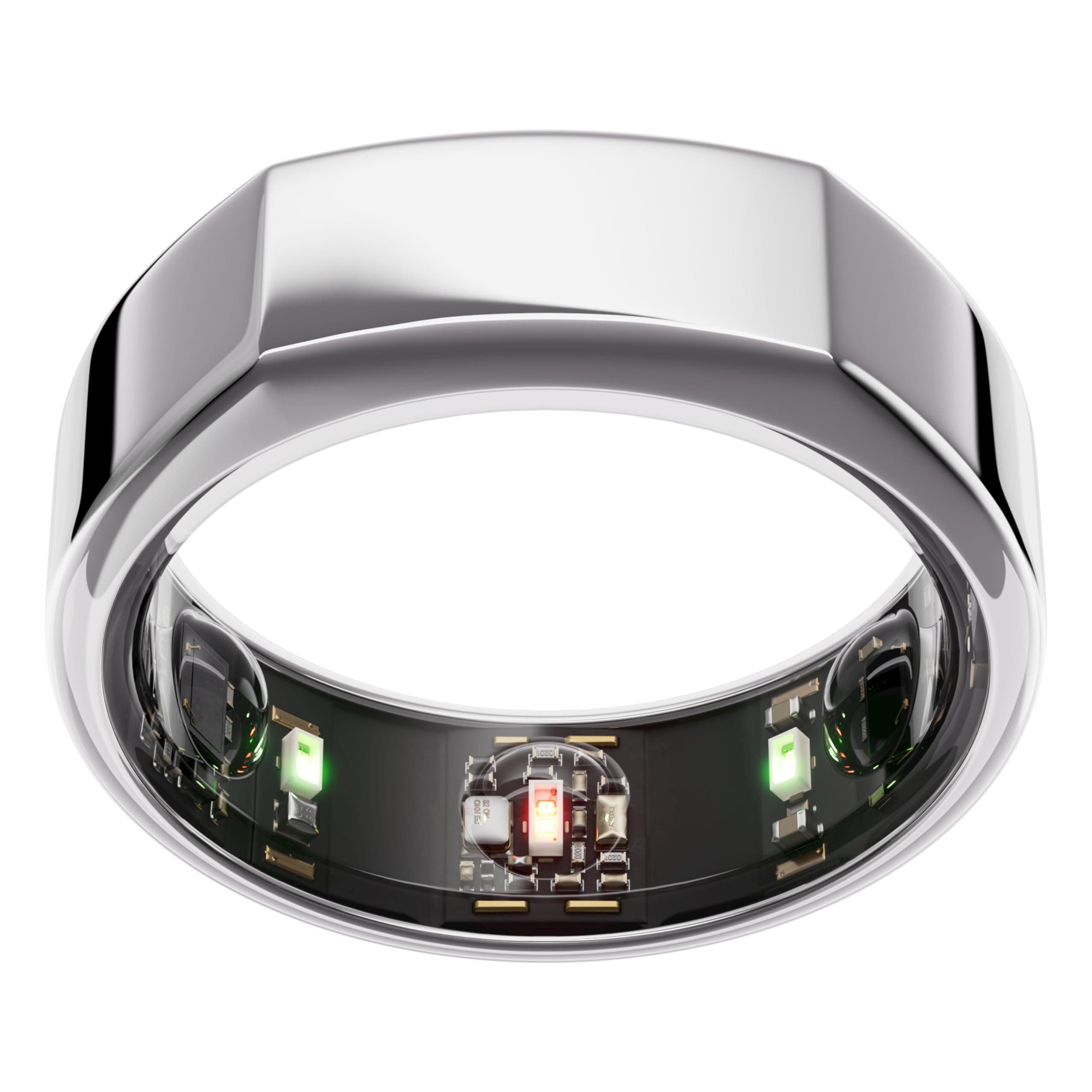 Oura Gen3 Heritage Smart-Ring - Größe 13, Silver | Wearable für Schlaf-, Herzfrequenz- und Fitnesstracking - Bis zu 7 Tage Akkulaufzeit - Kompatibel mit iOS/Android - Bestimme deine Größe vor dem Kauf