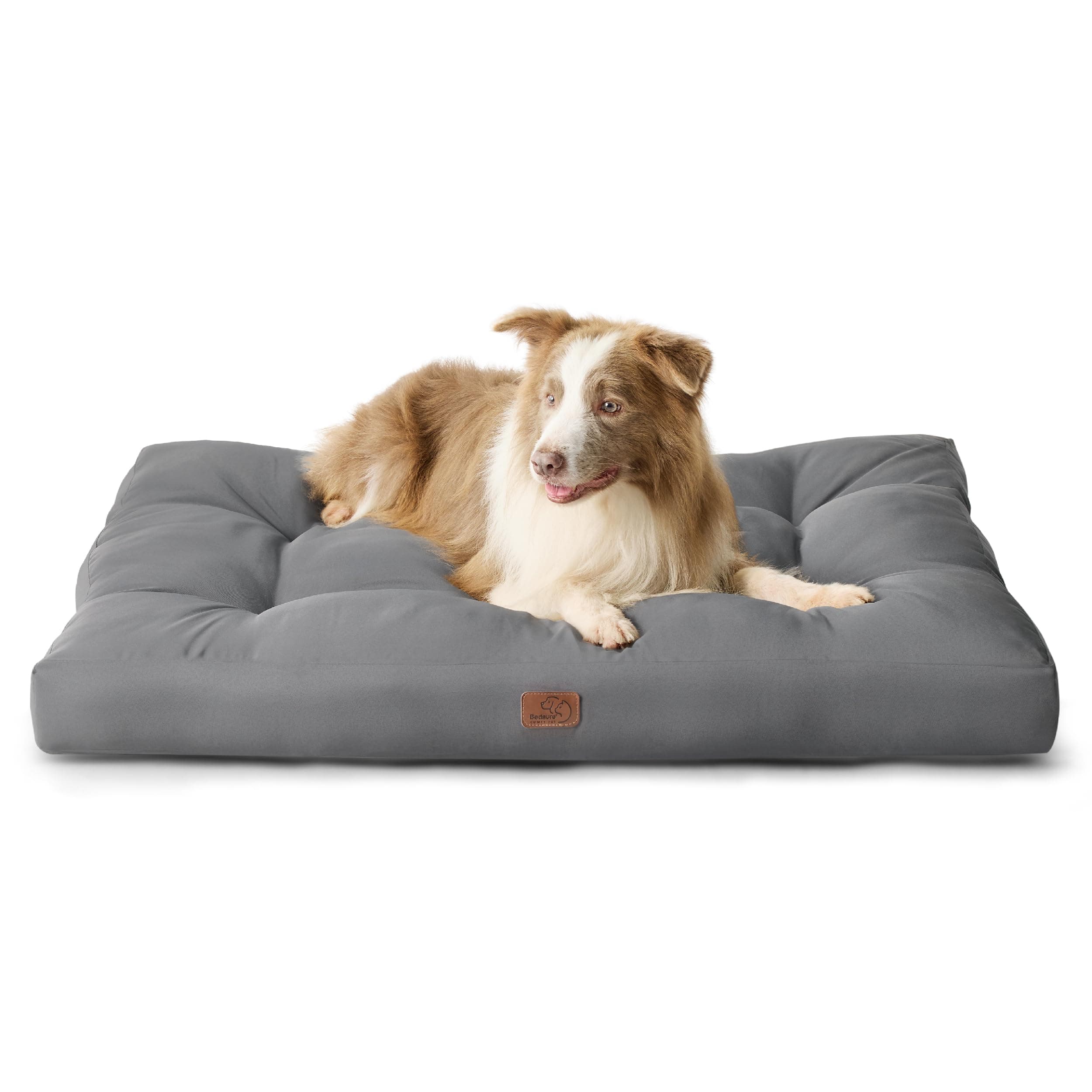 BEDSURE Hundekissen große Hunde waschbar - 111x89cm hundematratze XXL für große, mittelgroße Hunde Outdoor gepolstert Hundematte grau in 10cm Höhe, groß XL Hundebett für Haustiere