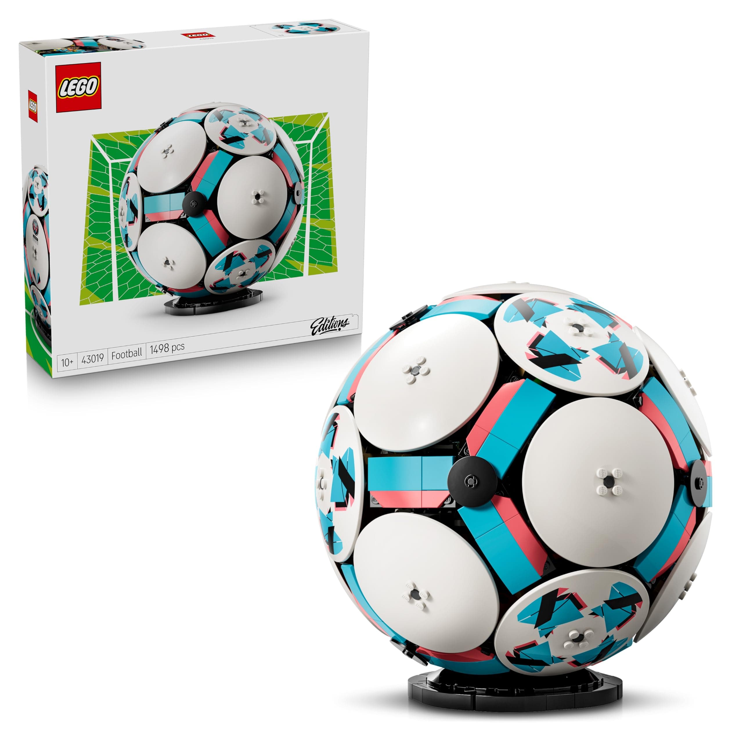 LEGO Editions Fußball Spielzeug - 3D Modellbau mit interaktivem Miniaturstadion - Geburtstagsgeschenk für Jungen & Mädchen ab 10 Jahren sowie Erwachsene Sportfans - 43019