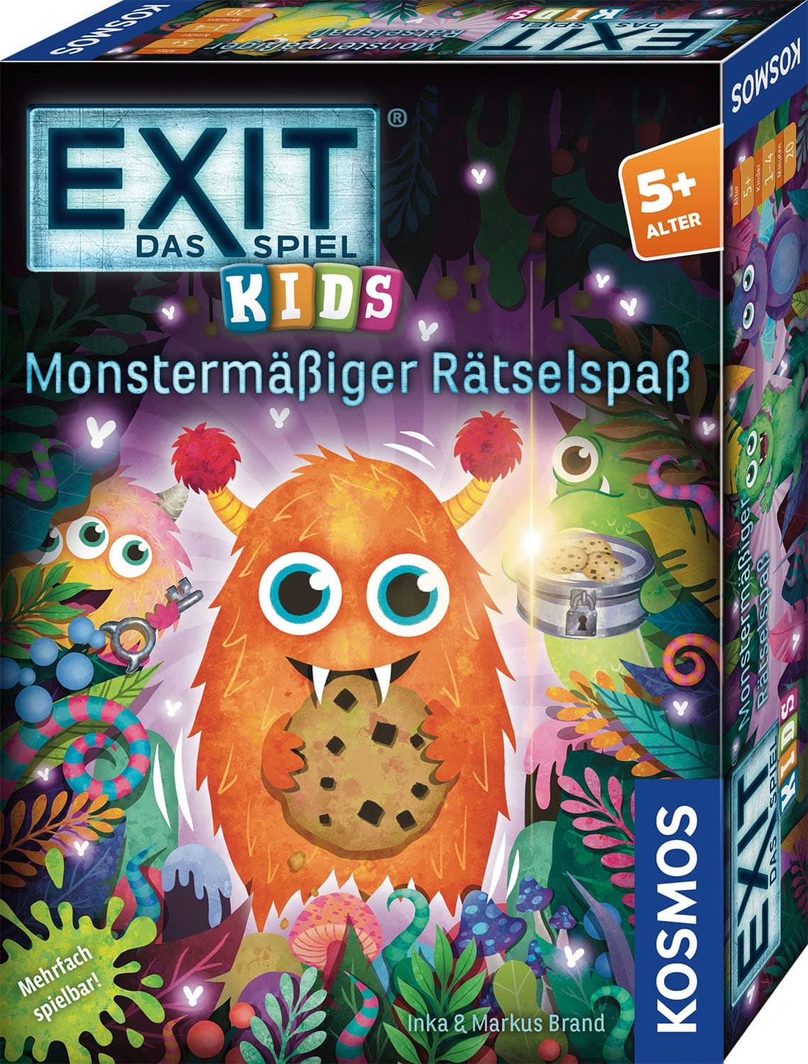 KOSMOS 683733 EXIT® - Das Spiel Kids - Monstermäßiger Rätselspaß, Rätselspiel ab 5 Jahre für 1-4 Kinder, mehrfach spielbar, Escape Room Spiel, EXIT Game, Kinderspiel