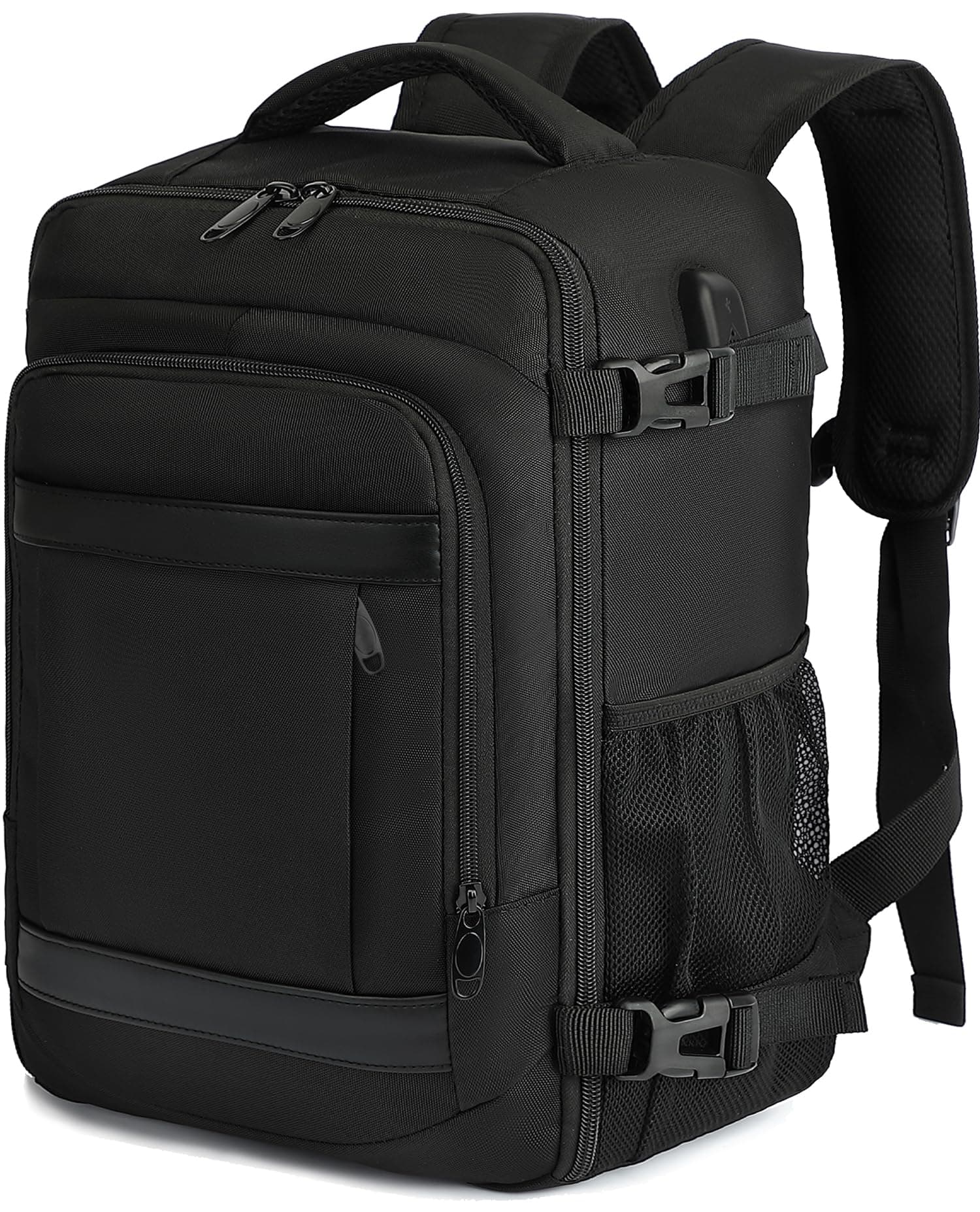 KLOSTAIN Sac à Dos Voyage Cabine Avion 45x36x20 pour Easyjet 30L Bagage Cabine Grande Bagage à Main sous Le Siège Sac à Dos Homme pour Ordinateur Portable 14 Noir