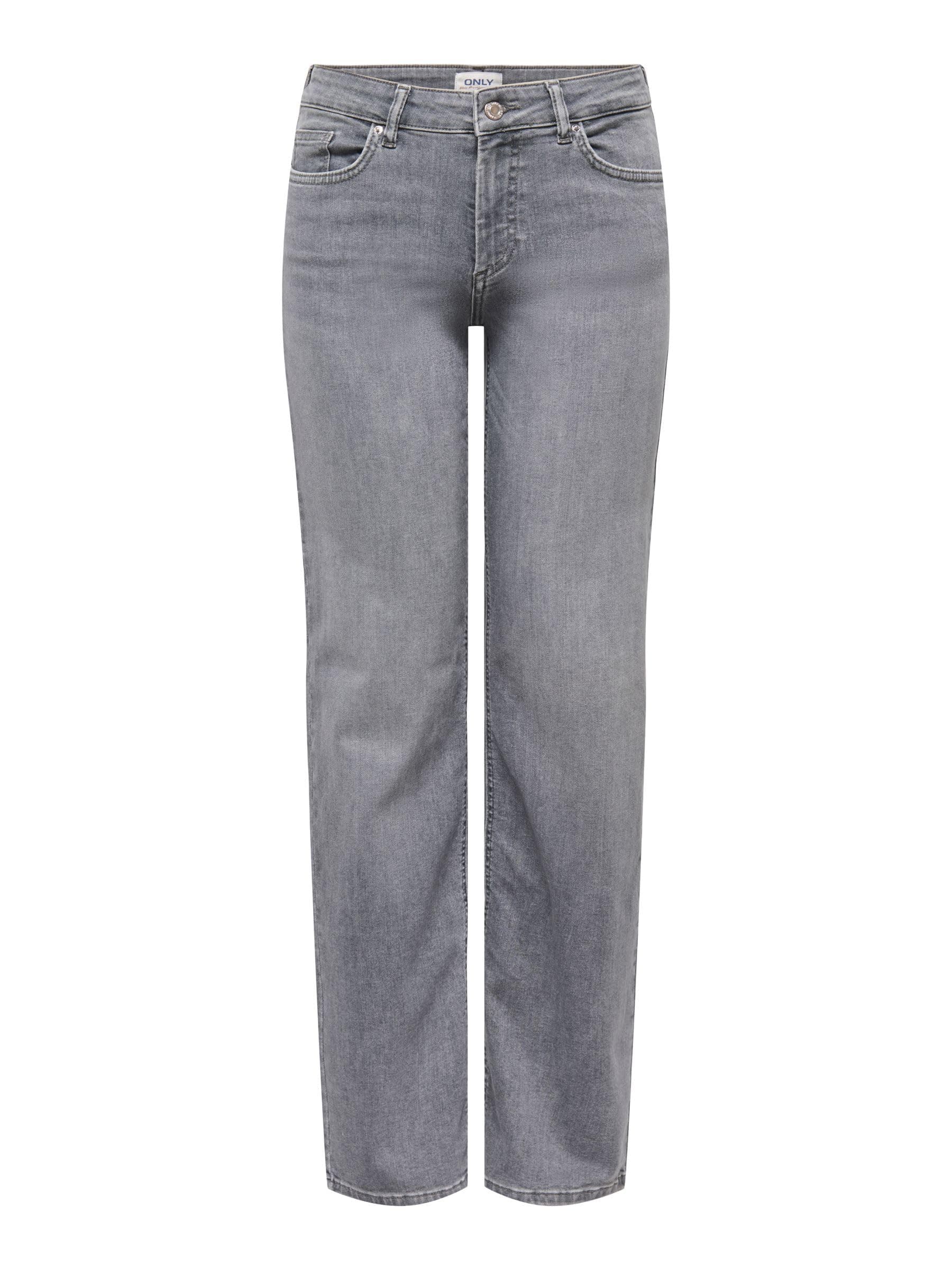 ONLY Female Straight-Fit Jeans ONLBLUSH Mittlere Taille Gerade geschnitten Jeans