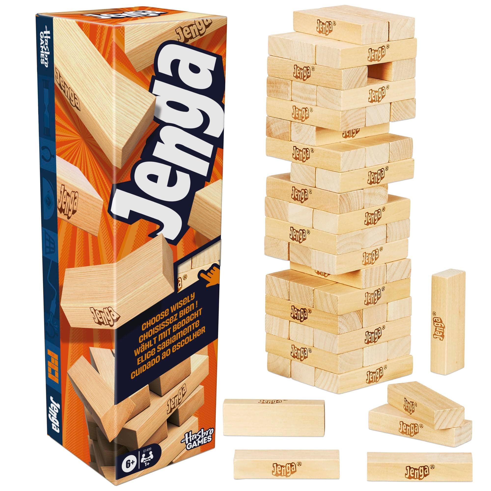 Juegos Hasbro Oficiales Juego Jenga con Dado Digital